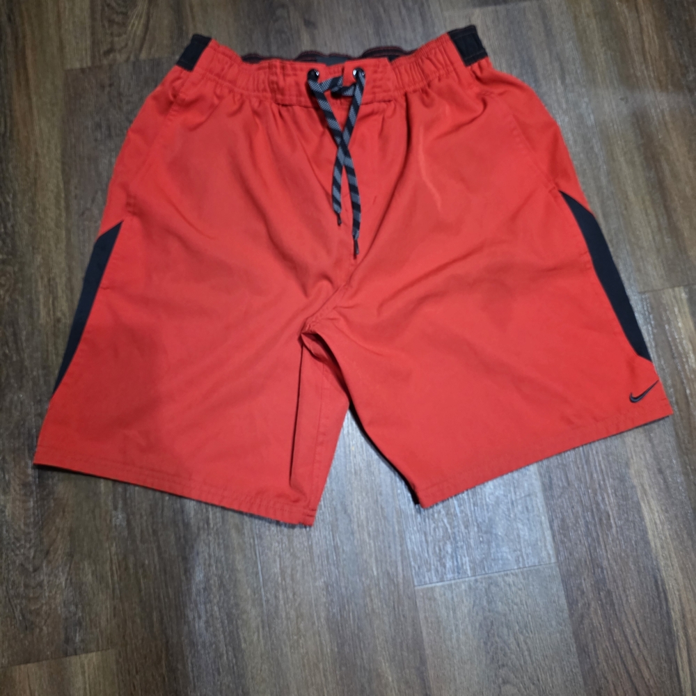 Nike Kids Red and Black Shorts